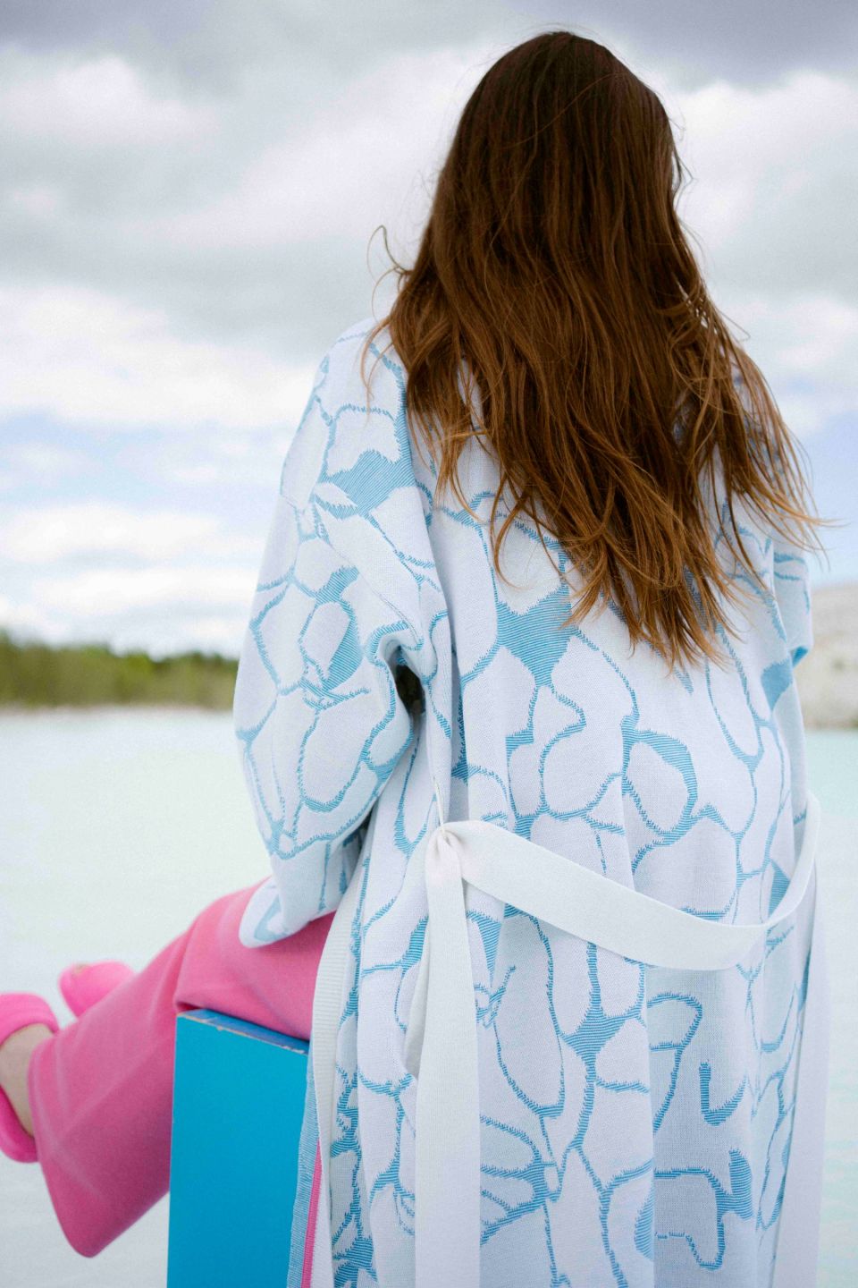 Aura meriino kimono-kardigan