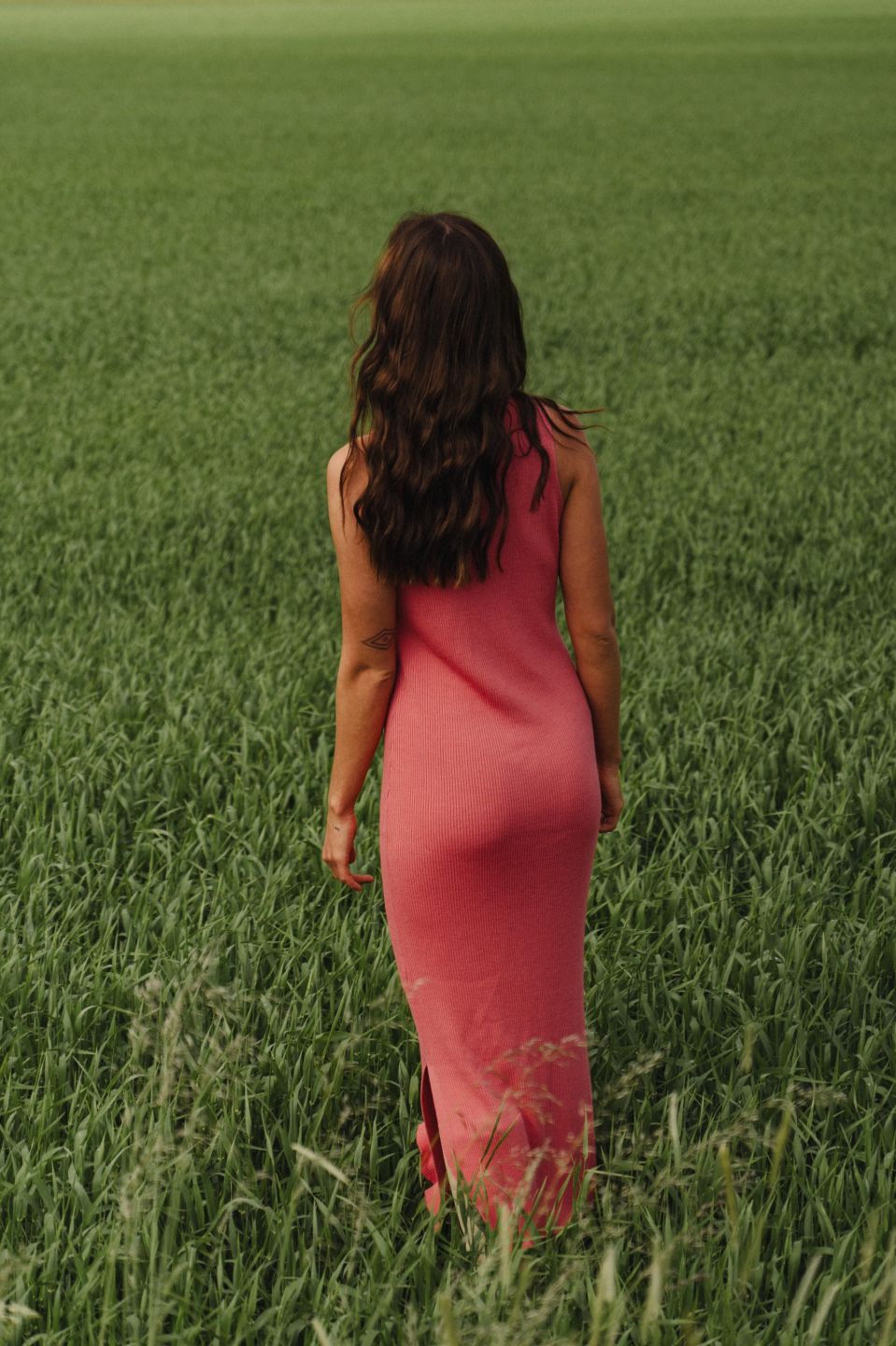 Eva tencel-meriino kleit roosa