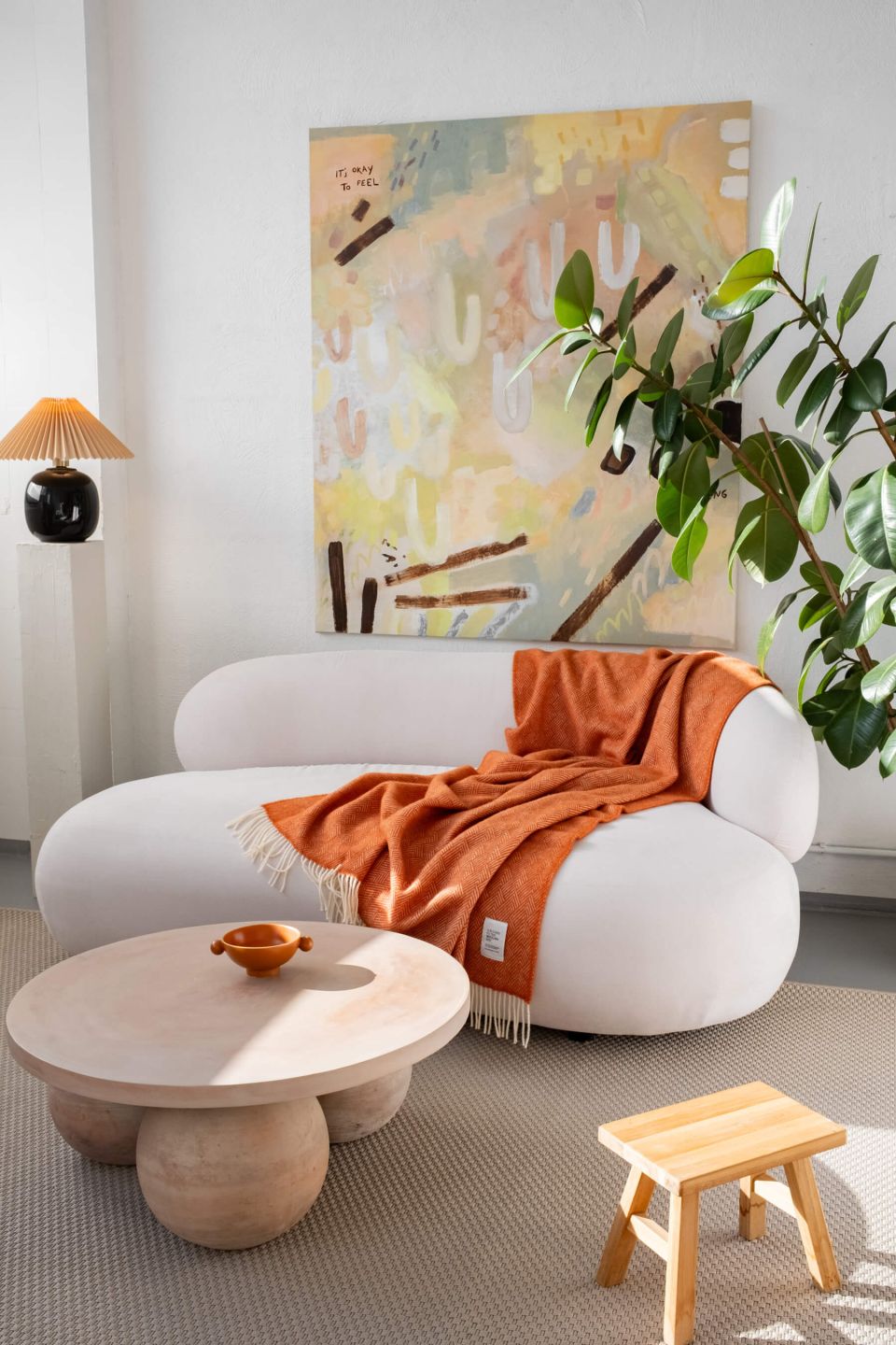 Hera villane pleed terrakota oranz