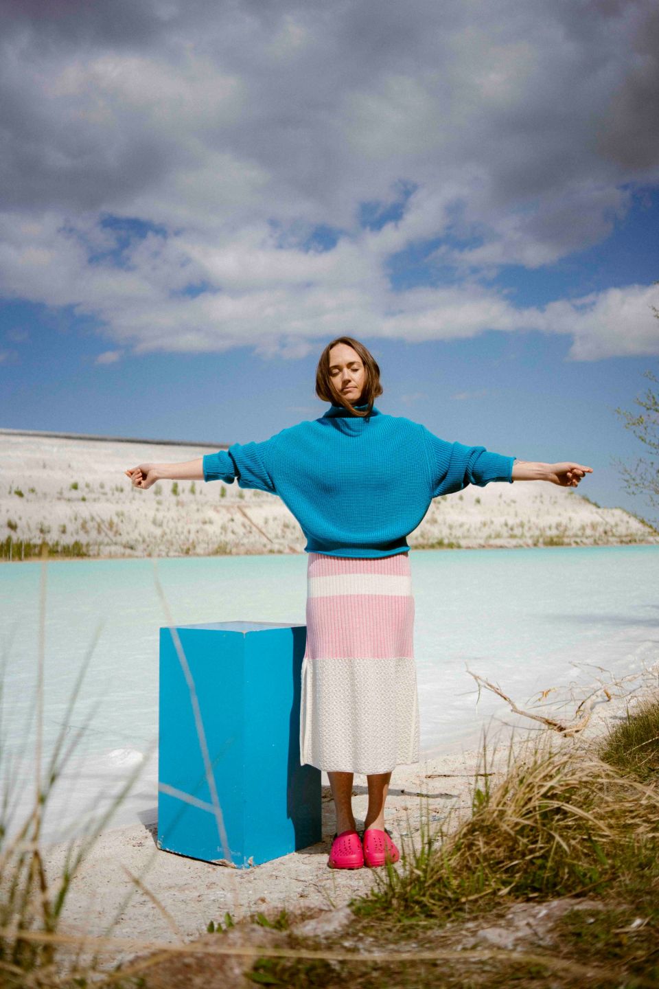 Kamakura meriino kampsun taevasinine