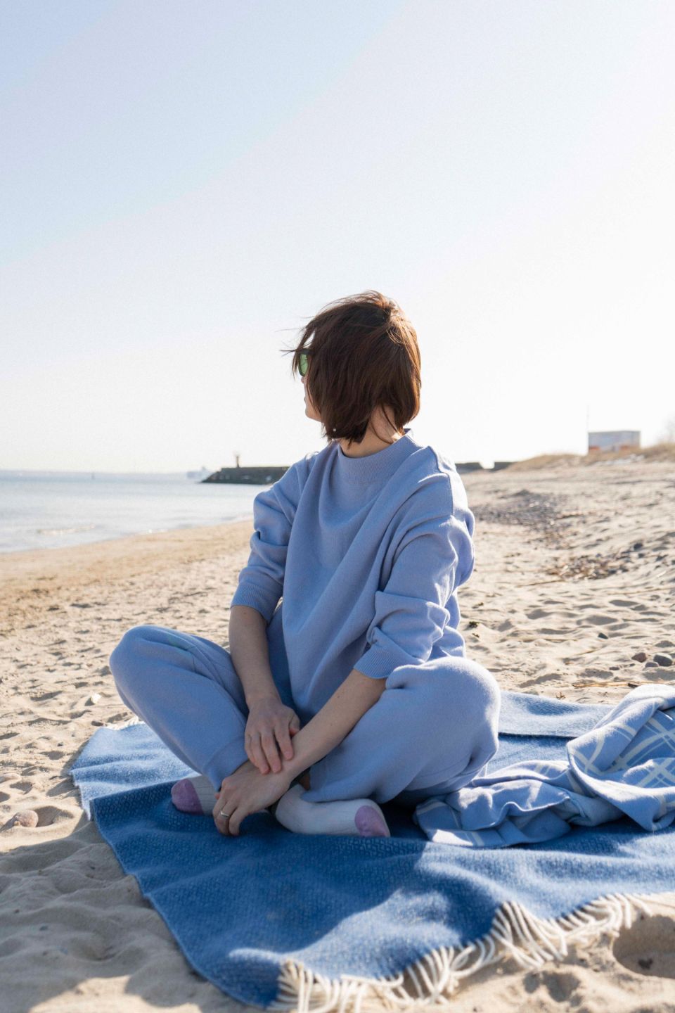 Lily meriino kampsun helesinine