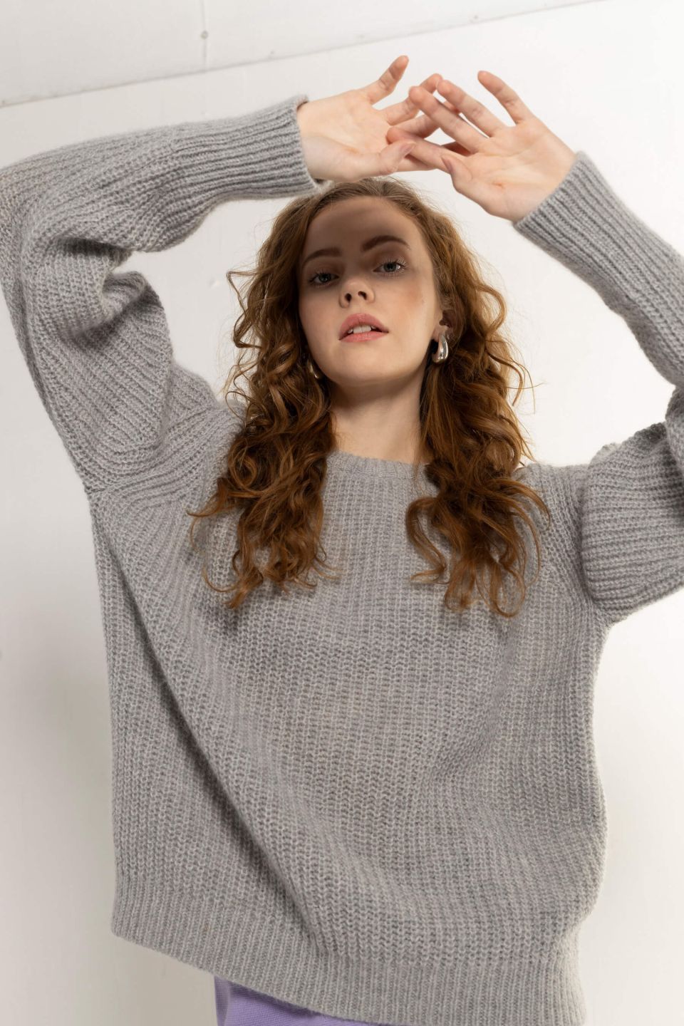 Lola mohäär-villane kampsun hall