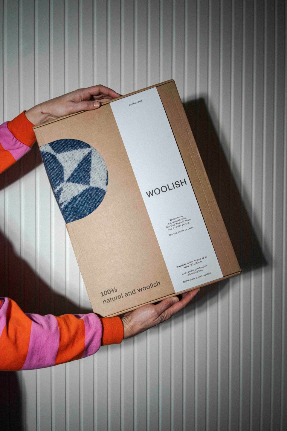 Pääsu pleed sinine/valge