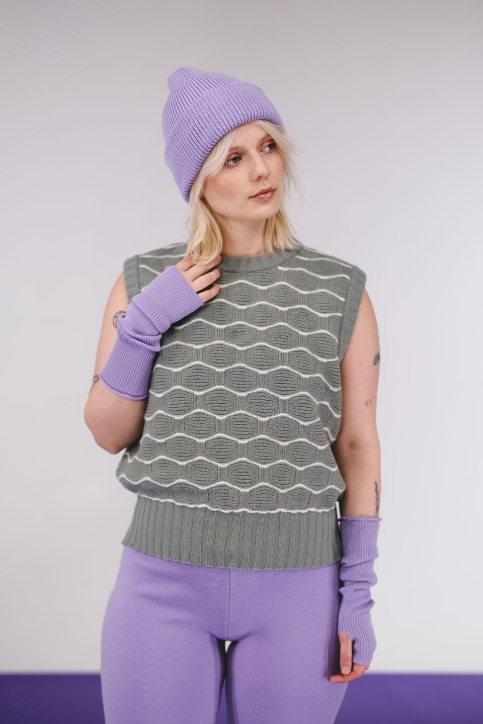 Nami meriino vest roheline