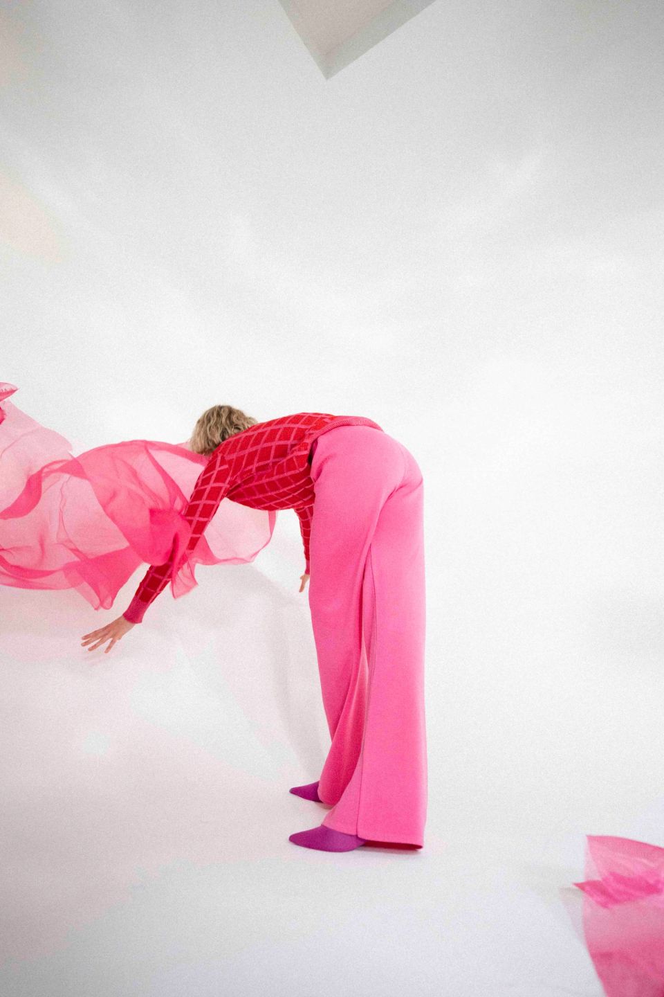 Izumi meriino püksid roosad