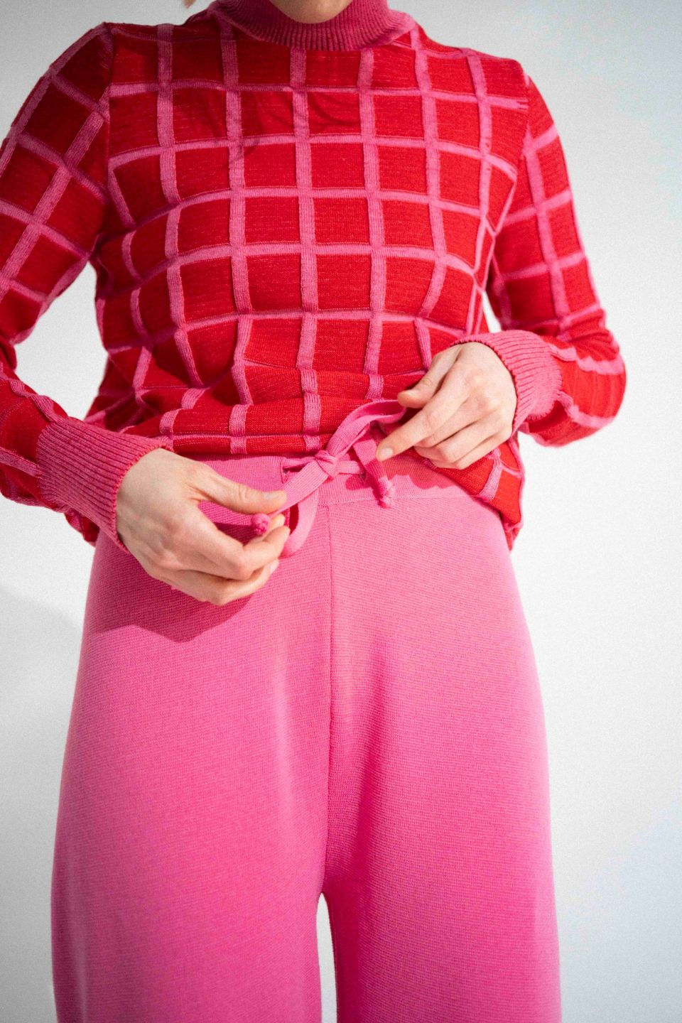 Izumi meriino püksid roosad