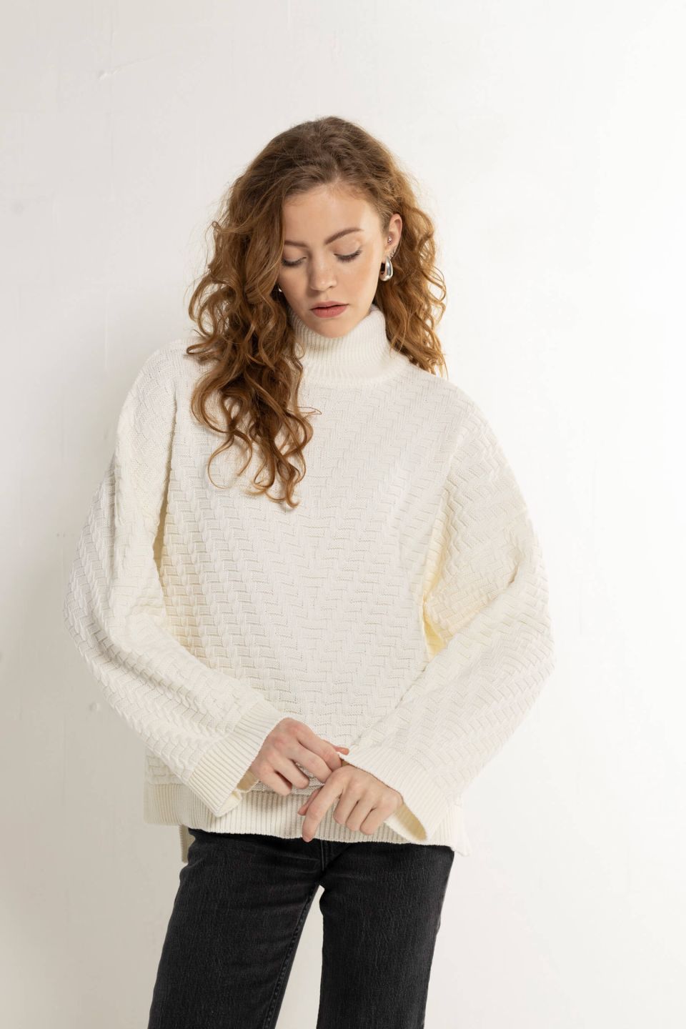 Taika meriino kampsun valge