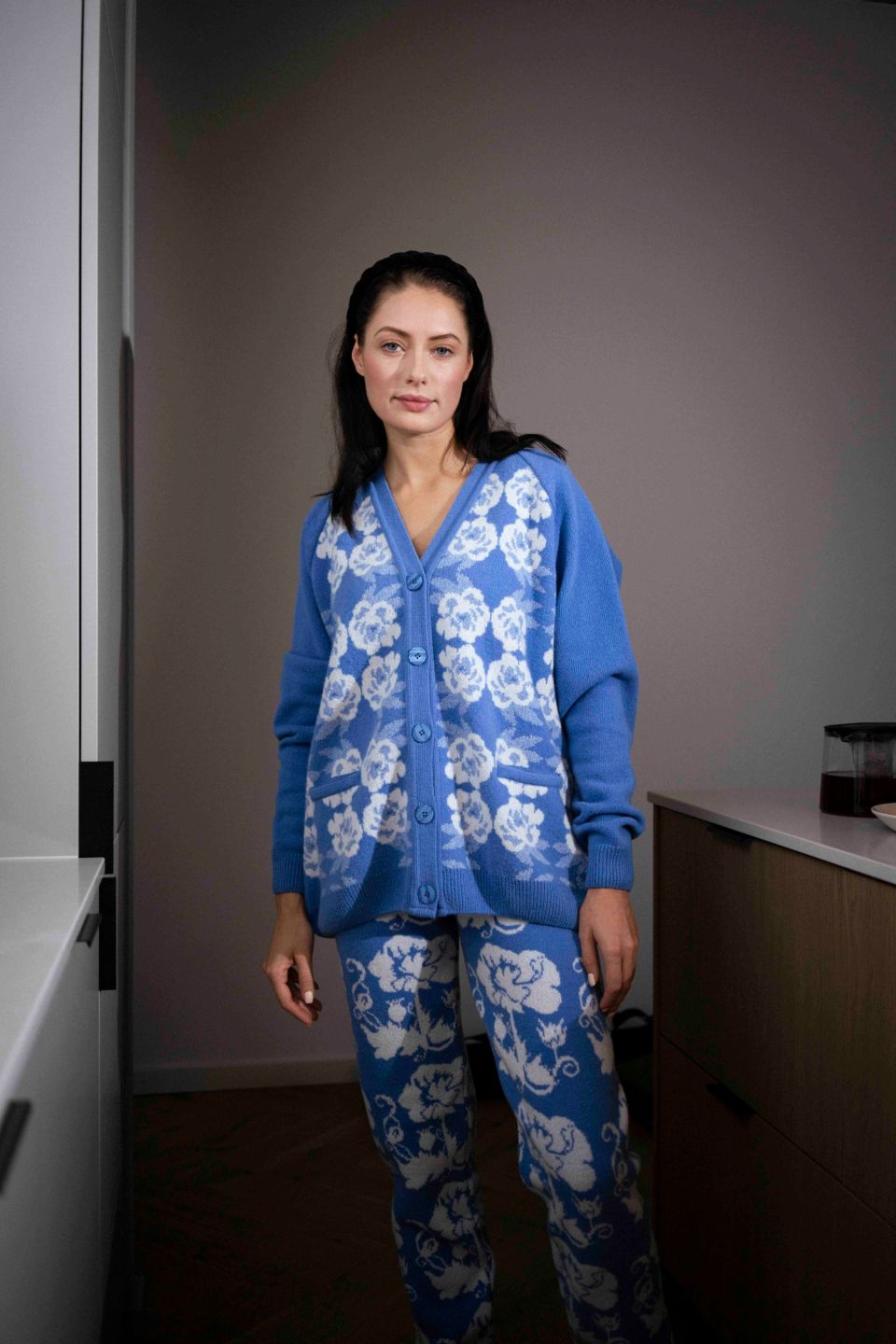 Pojengidega meriino boyrfriend kardigan 