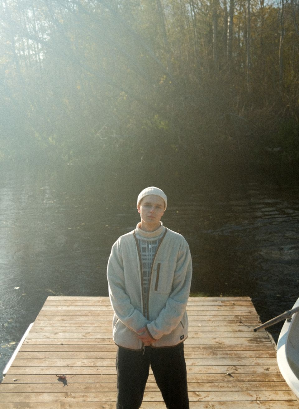 Raju meriino beanie valge