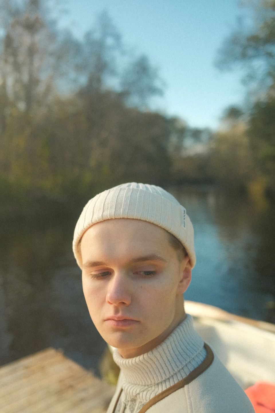 Raju meriino beanie valge