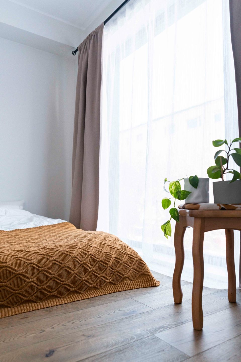 Royal meriino pleed karamell