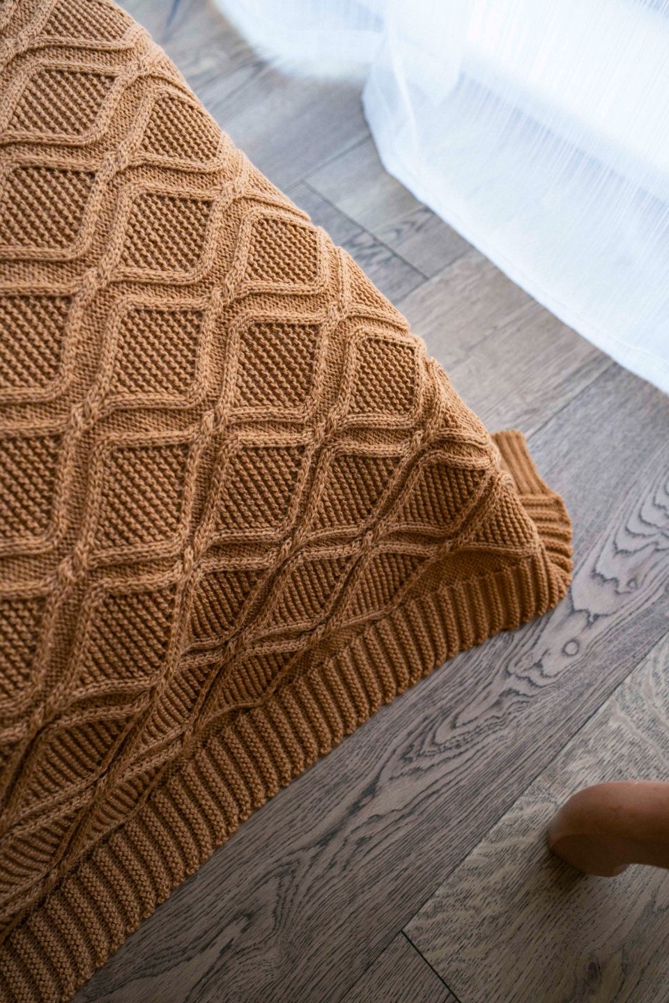 Royal meriino pleed karamell