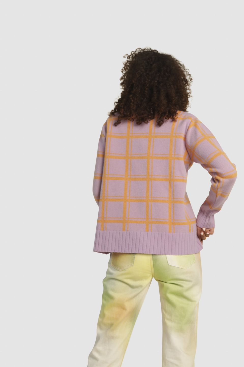 Sato kõrge kraega meriino kampsun lilla