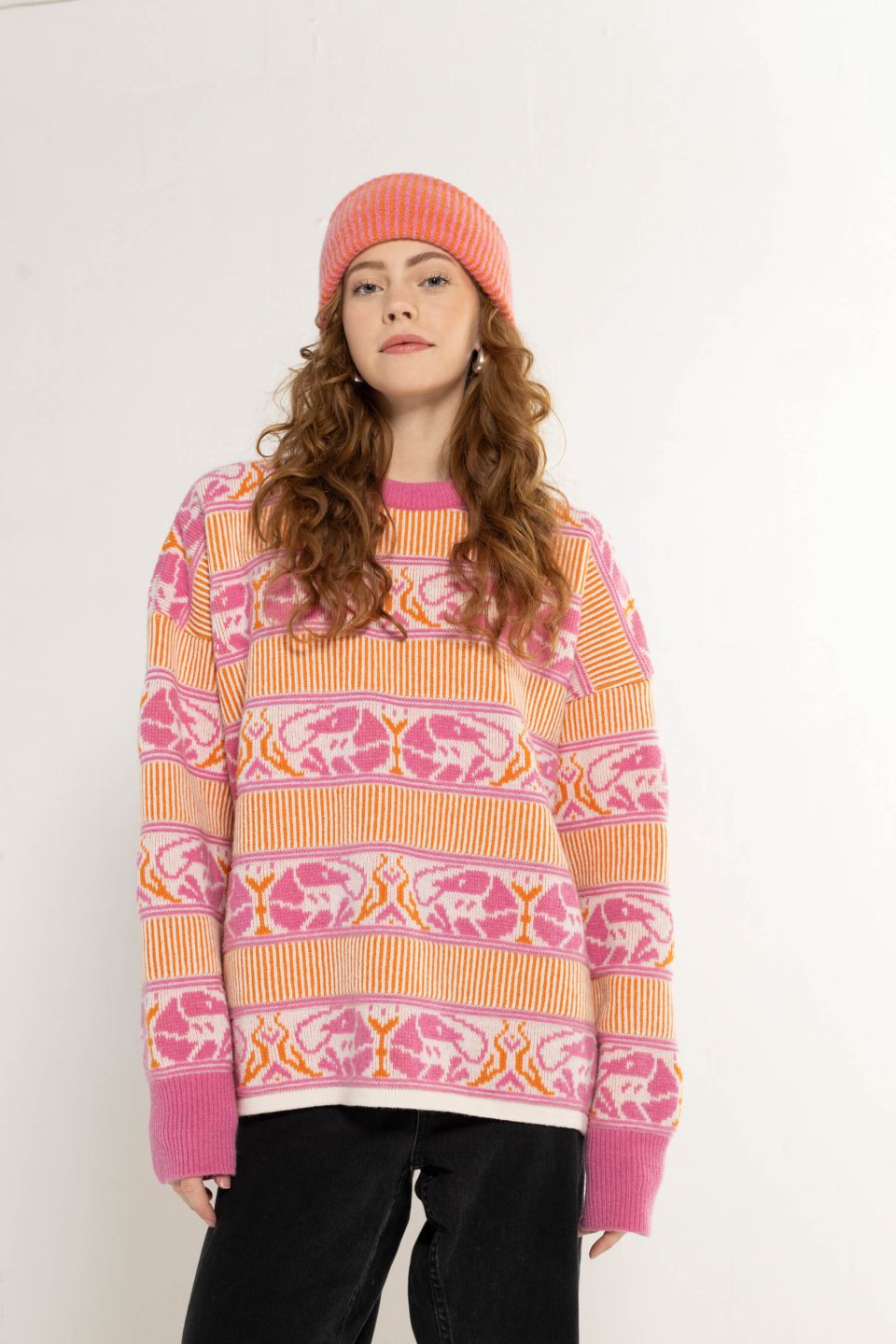 Shrimp meriino kampsun roosa