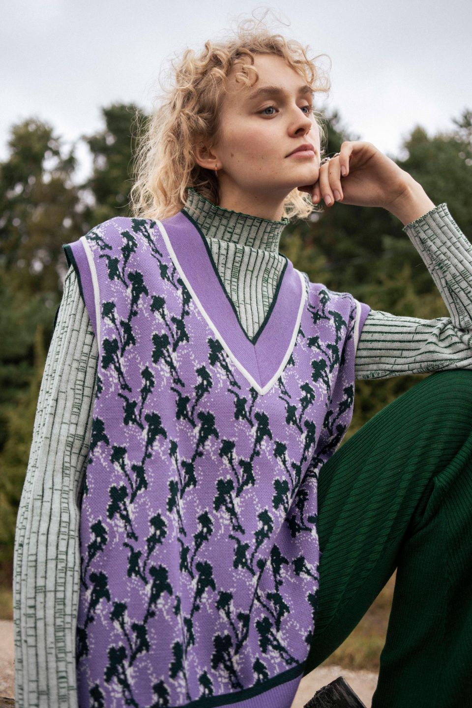 Viola meriino vest violett