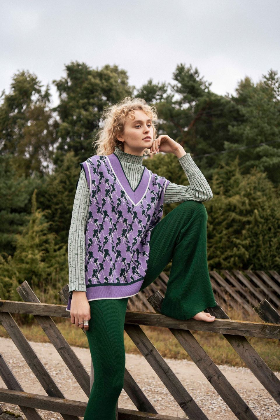 Viola meriino vest violett
