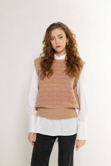 Nami meriino vest beez